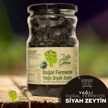 Zeytin Hanım Siyah Yağlı Zeytin - Gemlik