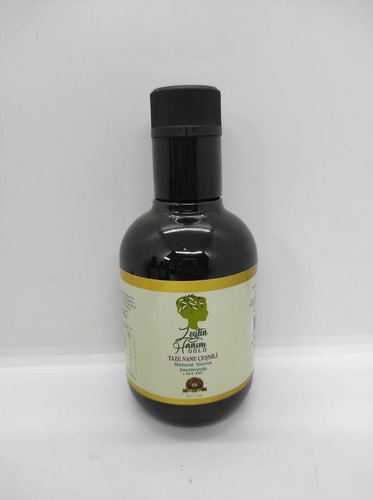 Zeytin Hanım Gold Nane Çeşnili Soğuk Sıkım Natürel Sızma Zeytinyağı 250 ml