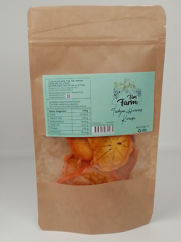 Tlos Farm Trabzon Hurması Kurusu 50 gr