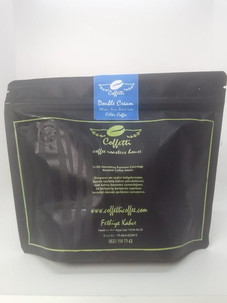 Coffetti Double Cream (Ethiopia-Kenya-İndia-Brasil) Filtre Kahve 250 gr
