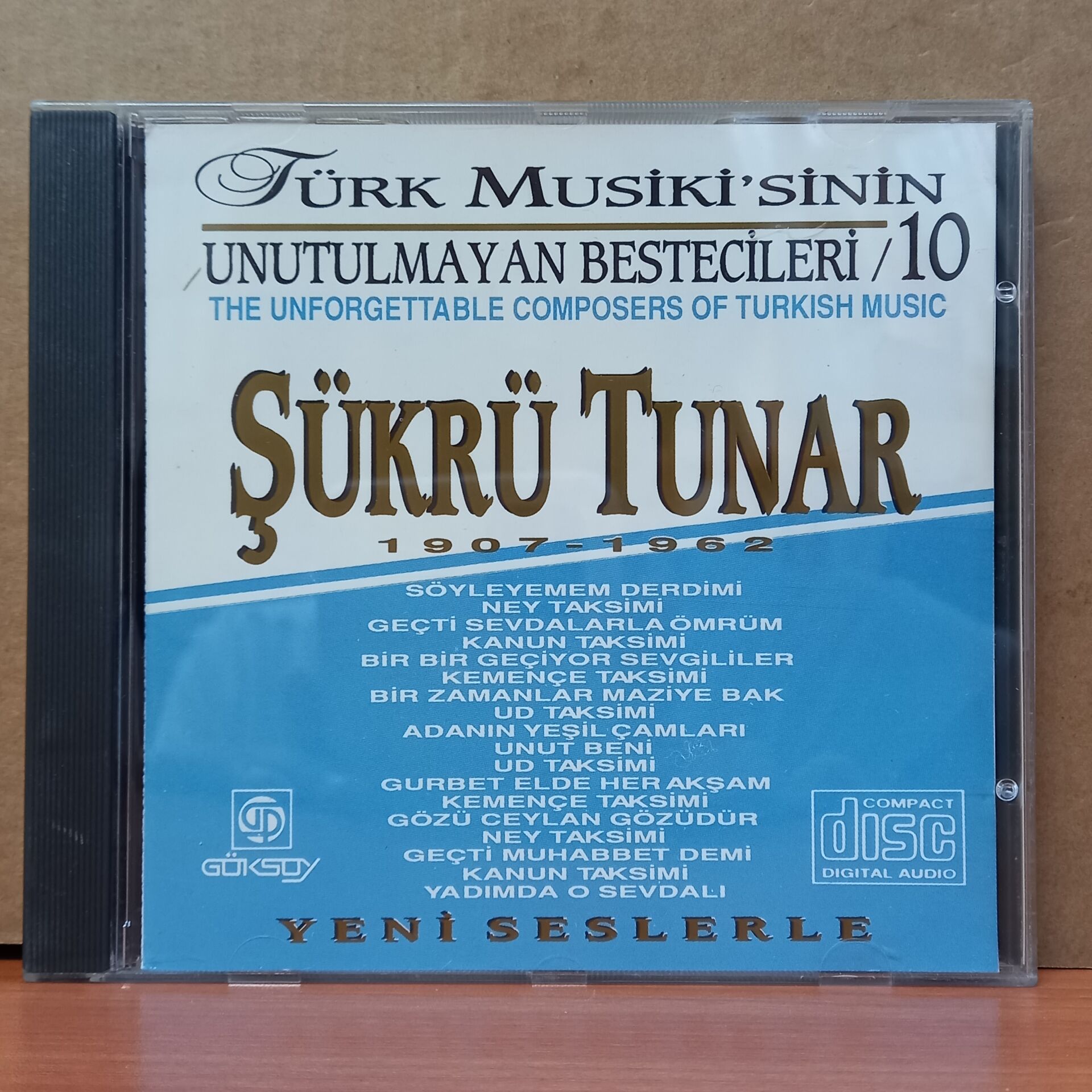 TÜRK MUSİKİ'SİNİN UNUTULMAYAN BESTECİLERİ 10 / ŞÜKRÜ TUNAR (1993) - CD 2.EL