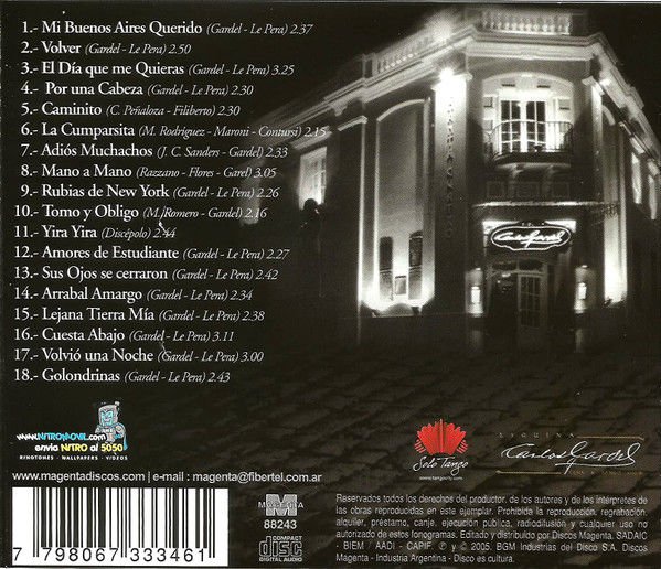 CARLOS GARDEL – GREATEST HITS (2005) - CD 2.EL