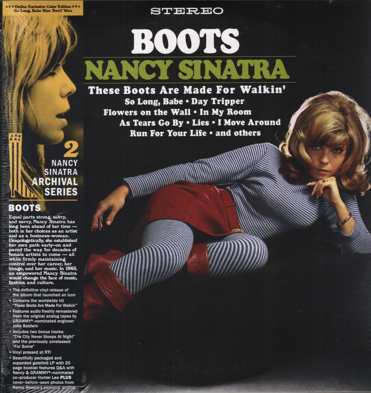 NANCY SINATRA – BOOTS (1966) - LP COLOURED 2021 EDITION SIFIR PLAK