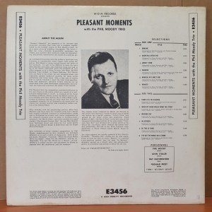 PHIL MOODY TRIO - PLEASENT MOMENTS - LP 2.EL PLAK