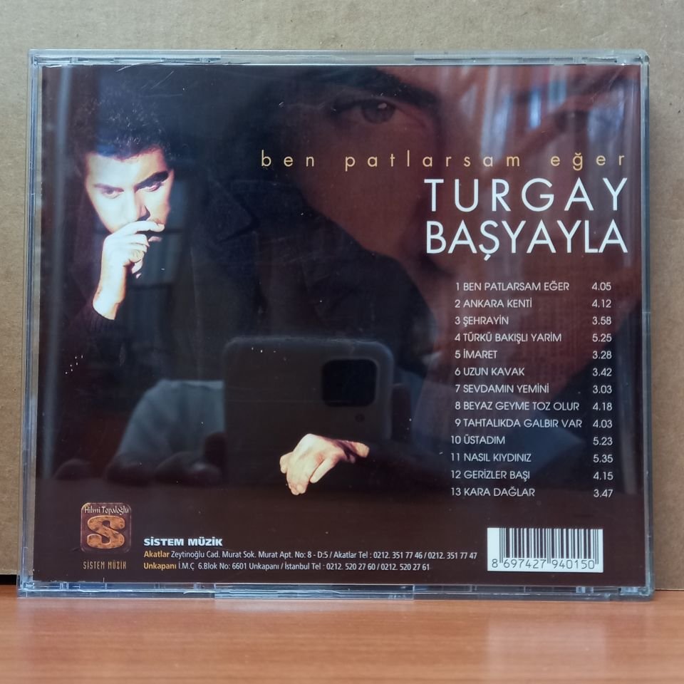 TURGAY BAŞYAYLA - BEN PATLARSAM EĞER (2002) - CD 2.EL