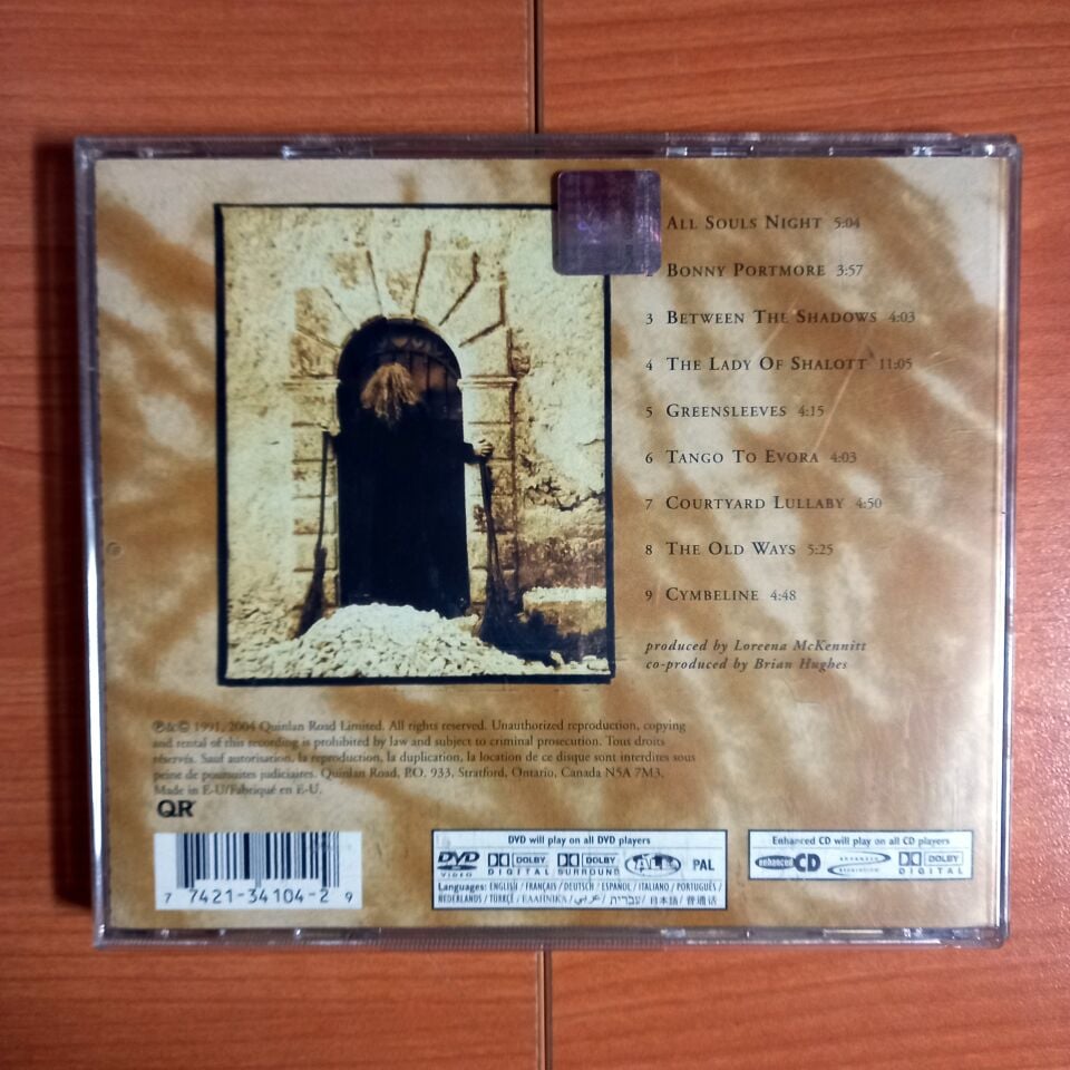 LOREENA MCKENNITT – THE VISIT (1991) - CD 2004 DVD VIDEO PAL ENHANCED LIMITED EDITION REISSUE REMASTERED 2.EL