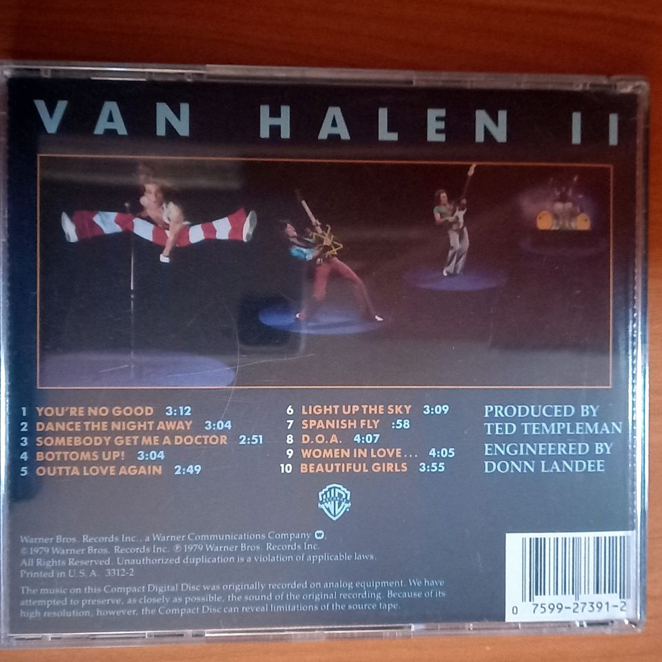 VAN HALEN – VAN HALEN II (1979) - CD 2.EL