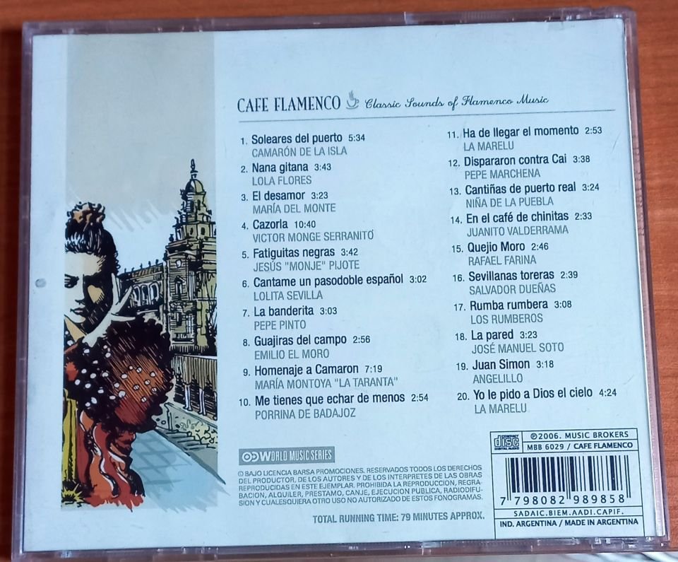 VARIOUS – CAFÉ FLAMENCO (CLASSIC SOUNDS OF FLAMENCO MUSIC) (2006) - CD 2.EL