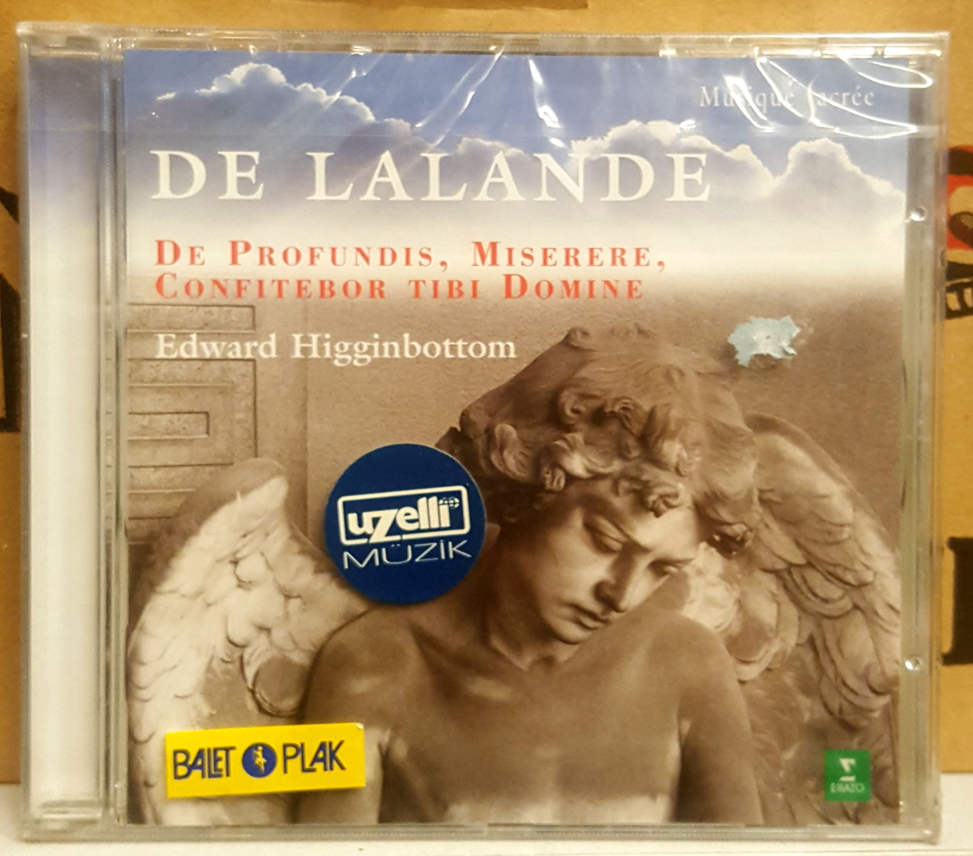 MICHEL RICHARD DE LALANDE - DE PROFUNDIS MISERERE CONFITEBOR TIRI DOMINE / EDWARD HIGGINBOTTOM (1990) - CD AMBALAJINDA SIFIR