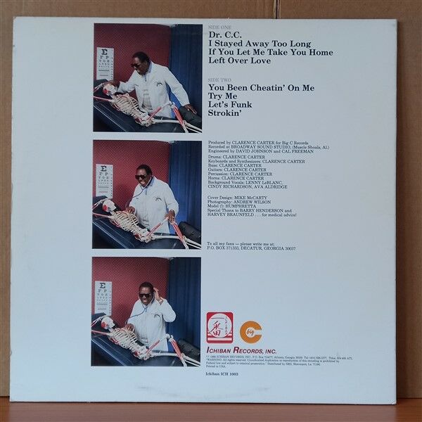 CLARENCE CARTER – DR. C.C. (1986) - LP 2. EL PLAK