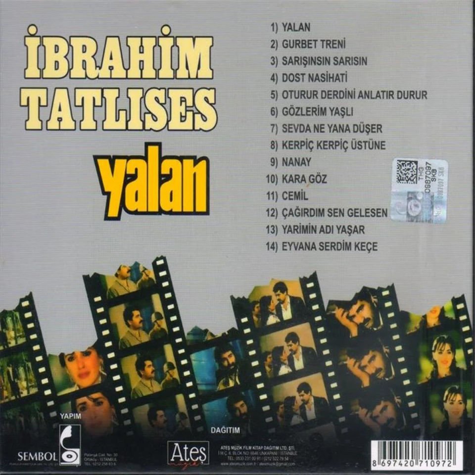 İBRAHİM TATLISES - YALAN (1983) - CD DIGIPACK SIFIR