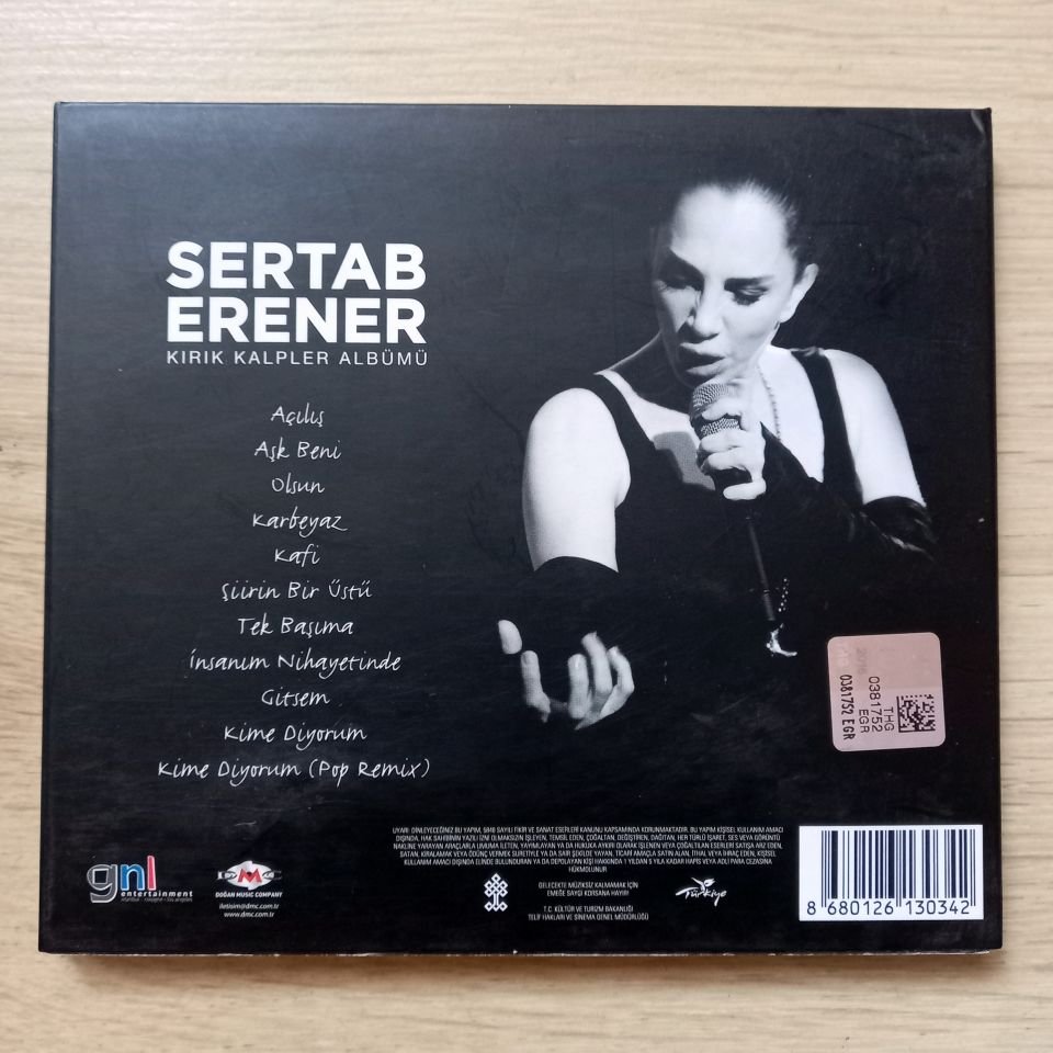 SERTAB ERENER – KIRIK KALPLER ALBÜMÜ (2016) - CD 2.EL