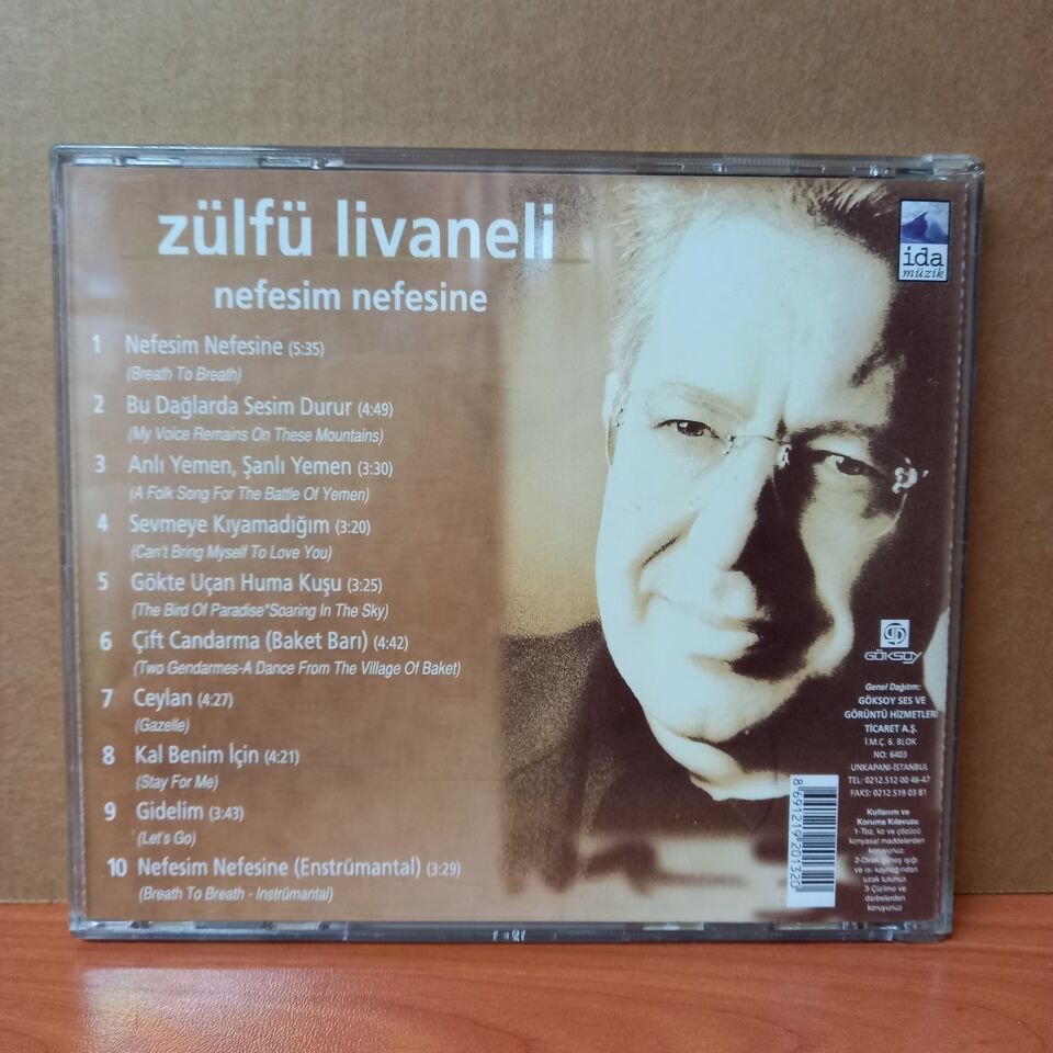 ZÜLFÜ LİVANELİ - NEFESİM NEFESİNE (1998) - CD 2.EL