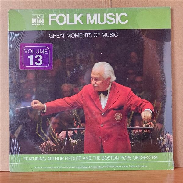ARTHUR FIEDLER, THE BOSTON POPS ORCHESTRA – GREAT MOMENTS OF MUSIC: FOLK MUSIC (1980) - LP DÖNEM BASKISI SIFIR PLAK
