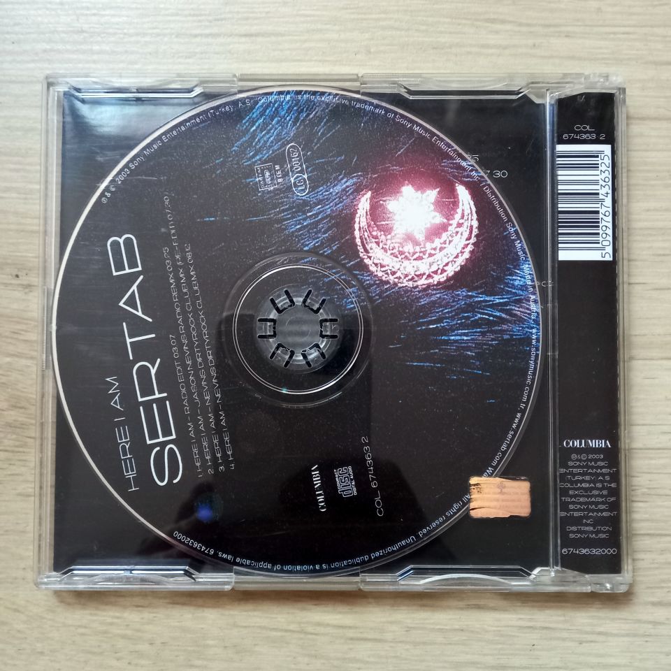 SERTAB ERENER – HERE I AM (2003) - CD SINGLE 2.EL