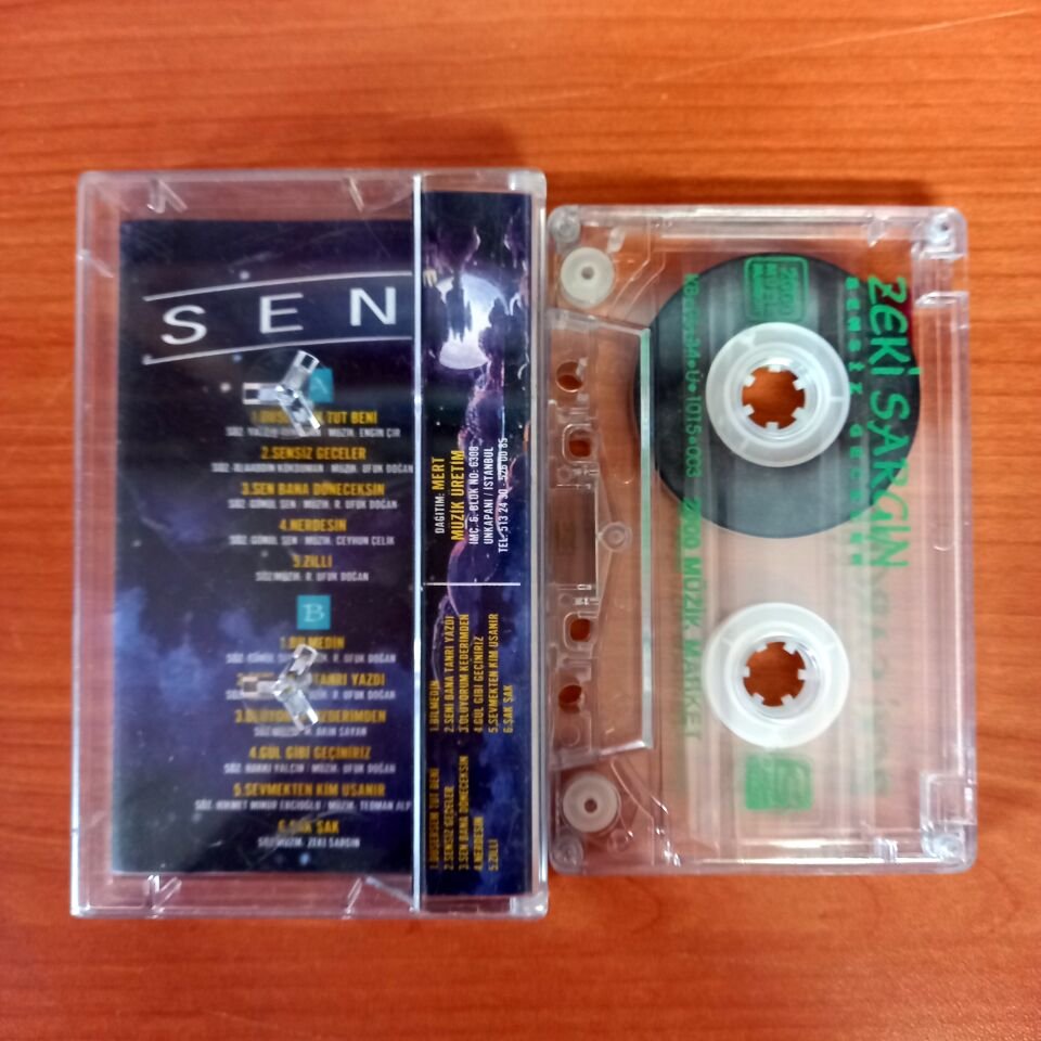 ZEKİ SARGIN - SENSİZ GECELER (1996) - KASET 2.EL