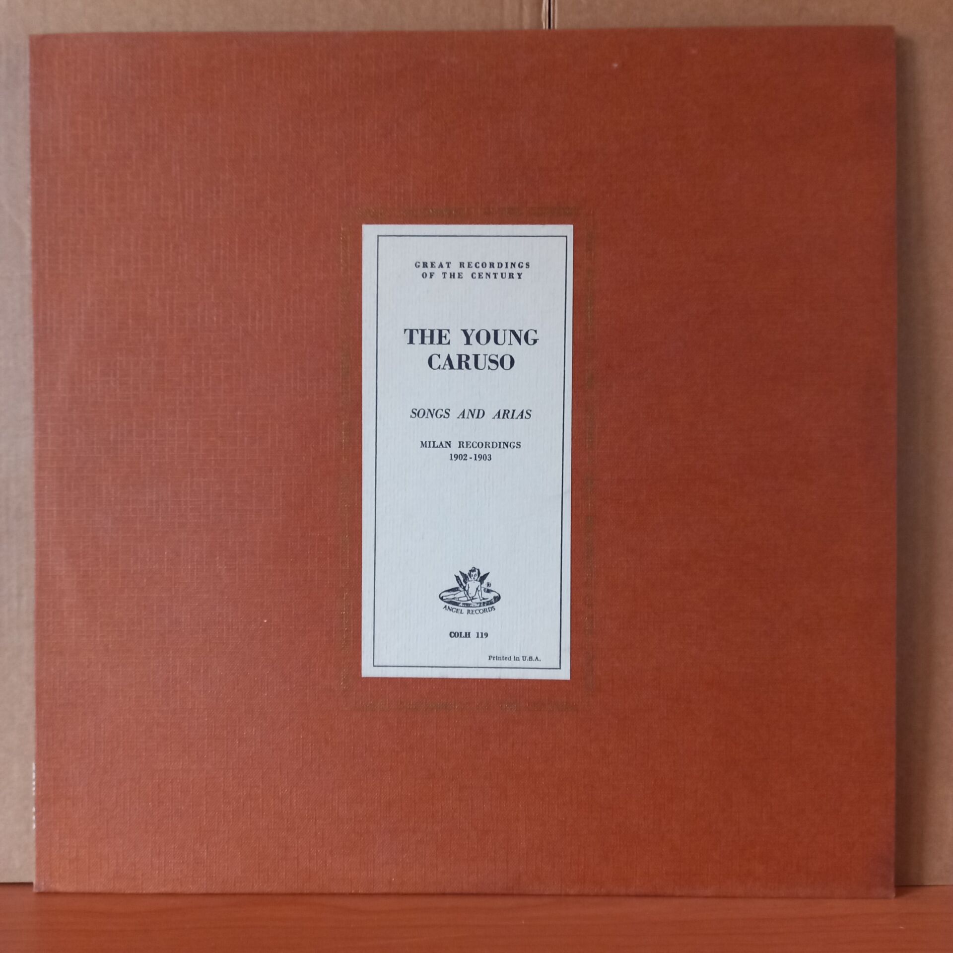 ENRICO CARUSO – THE YOUNG CARUSO / SONGS AND ARIAS, MILAN RECORDINGS 1902-1903 (1961) - LP 2.EL PLAK