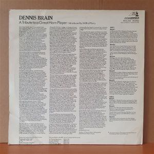 DENNIS BRAIN / HIS LATEST BRODCASTS INTRODUCED BY WILFRID PARRY (1979) - LP 2.EL PLAK