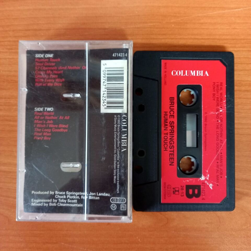 BRUCE SPRINGSTEEN - HUMAN TOUCH (1992) - KASET MADE IN HOLLAND 2.EL