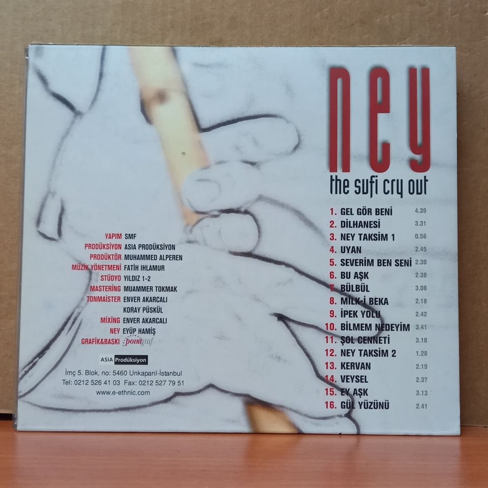 EYÜP HAMİŞ - NEY THE SUFİ CRY OUT - CD 2.EL