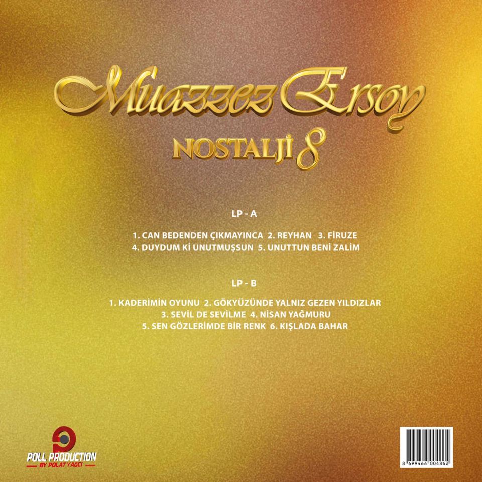 MUAZZEZ ERSOY - NOSTALJİ VOL 8 (1999) - LP 2024 BASIM SIFIR PLAK