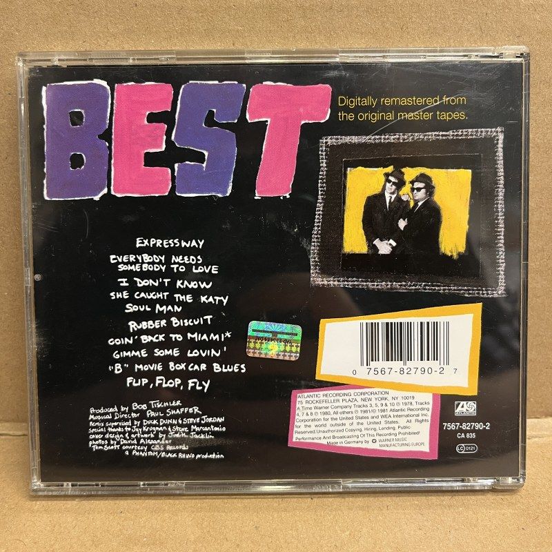 BLUES BROTHERS – BEST OF THE BLUES BROTHERS (1996) - CD 2.EL