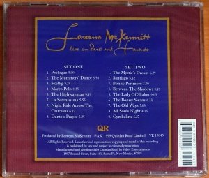 LOREENA McKENNITT - LIVE IN PARIS AND TORONTO (1999) - 2CD 2.EL