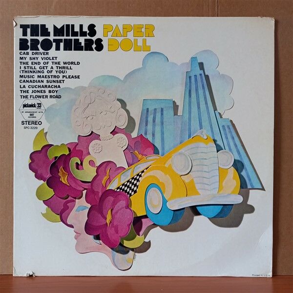 THE MILLS BROTHERS – CAB DRIVER, PAPER DOLL, MY SHY VIOLET - LP 2.EL PLAK