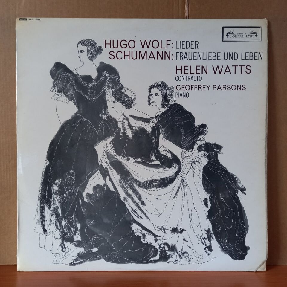 HUGO WOLF: LIEDER, ROBERT SCHUMANN: FRAUENLIEBE UND LIEBEN / HELEN WATTS, GEOFFREY PARSONS (1966) - LP 2.EL PLAK