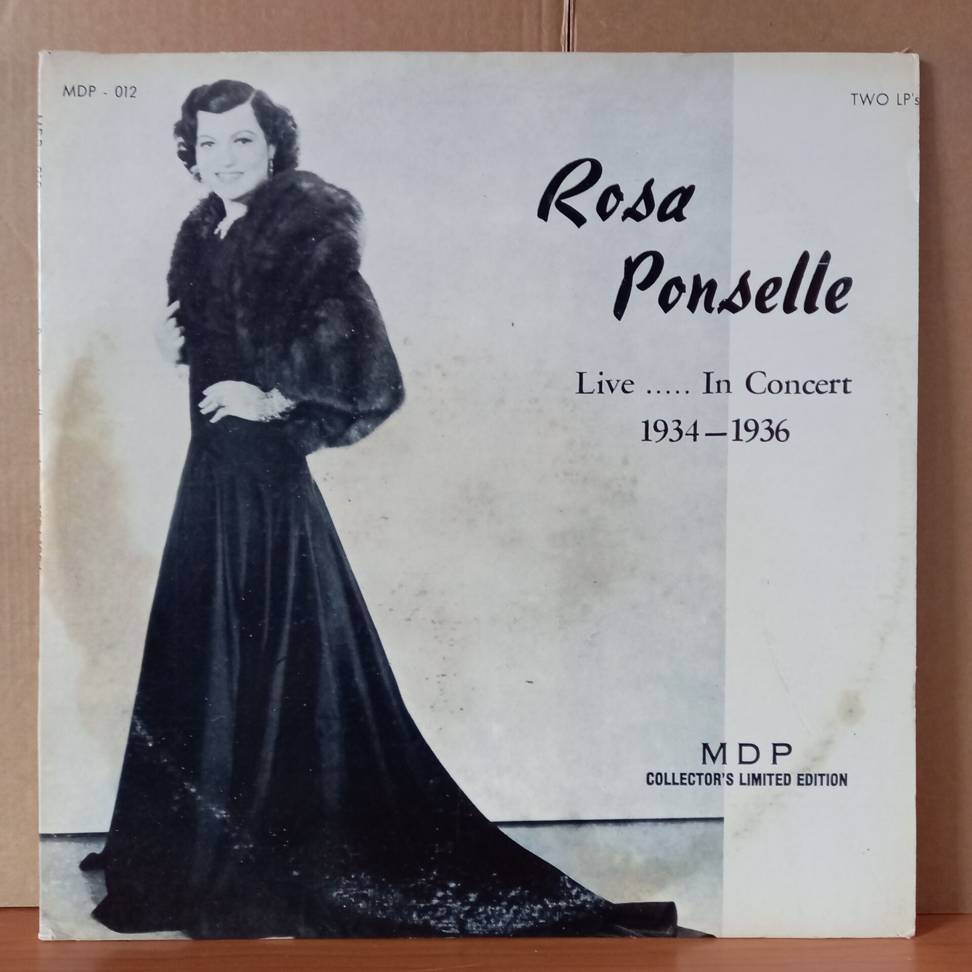 ROSA PONSELLE – LIVE IN CONCERT 1934-1946 (1983) - 2LP 2.EL PLAK