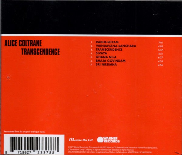 ALICE COLTRANE – TRANSCENDENCE (1977) - CD 2022 REISSUE AMBALAJINDA SIFIR