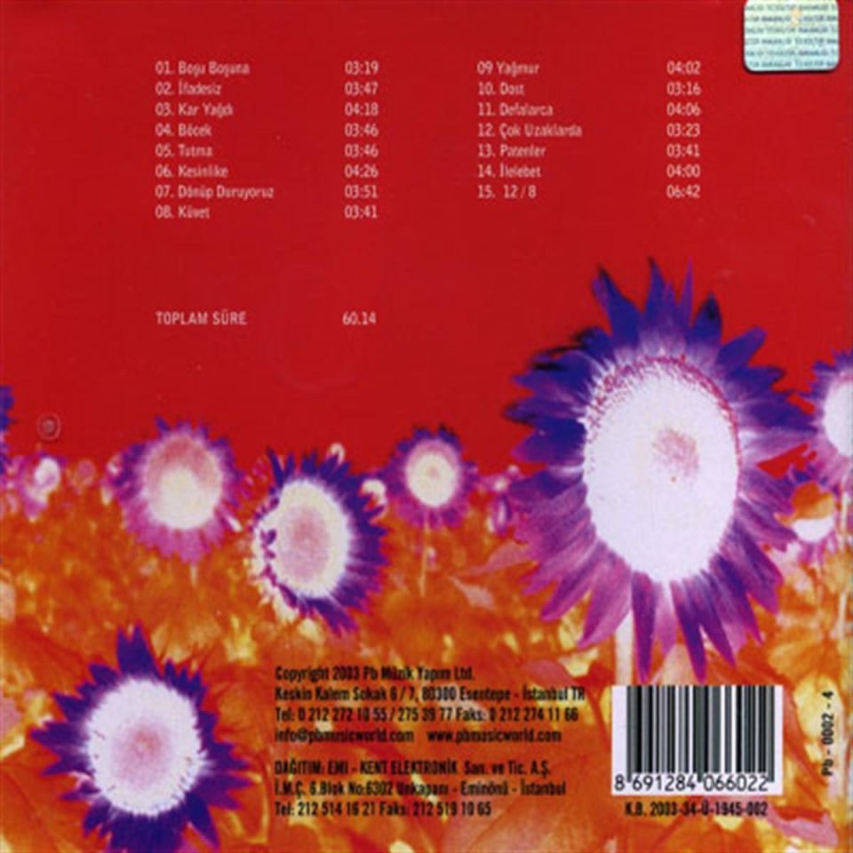 HAKAN KURŞUN - KÜTLE (2003) CD 2.EL