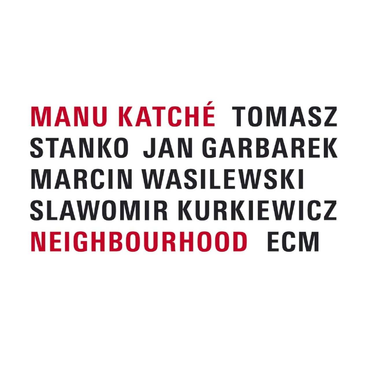 MANU KATCHE - NEIGHBOURHOOD  (2005) - LP 2019 EDITION ECM RECORDS SIFIR PLAK