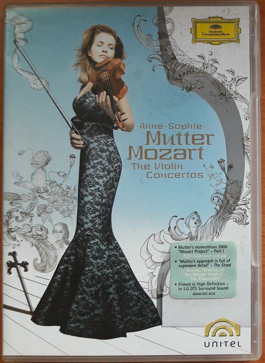 MOZART: VIOLIN CONCERTOS, ANNE-SOPHIE MUTTER (2006) - 2DVD 2.EL