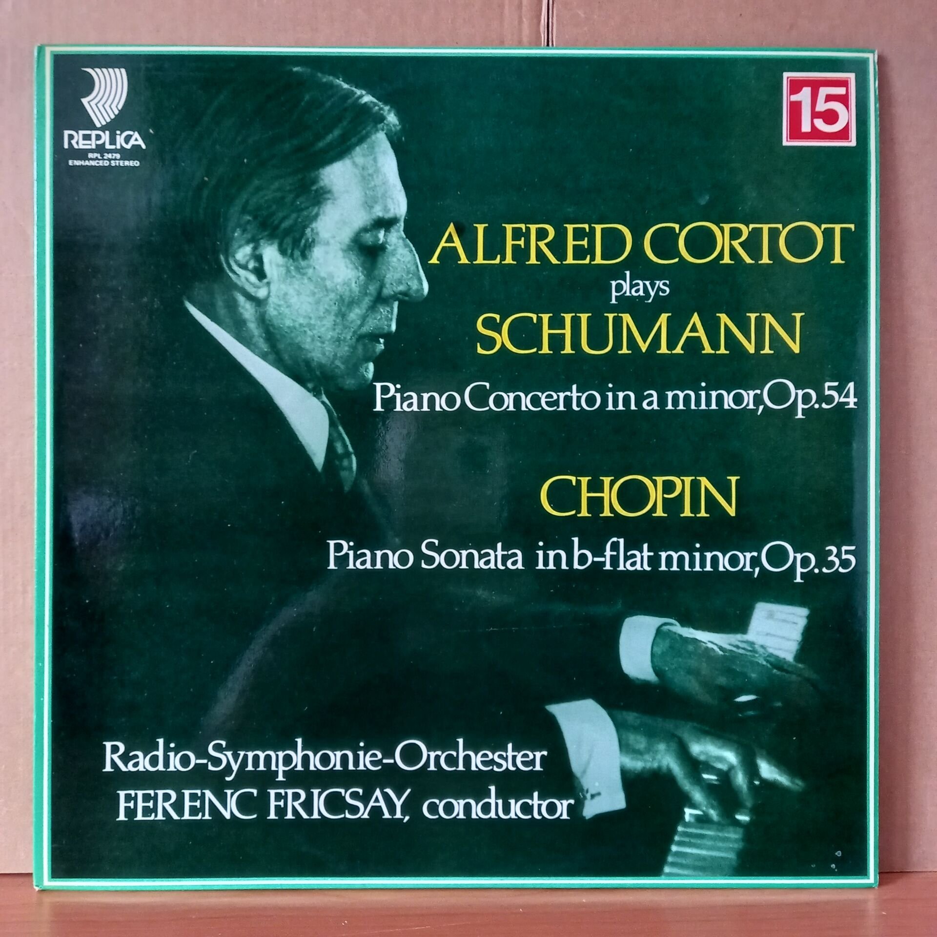 ALFRED CORTOT PLAYS SCHUMANN: PIANO CONCERTO IN A MINOR OP.54 - CHOPIN: PIANO SONATA IN B FLAT MINOR OP.35 - LP 2.EL PLAK