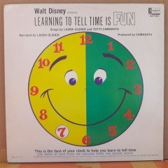 LEARNING TO TELL TIME IS FUN (1964) - WALT DISNEY - LP PLAK 2.EL