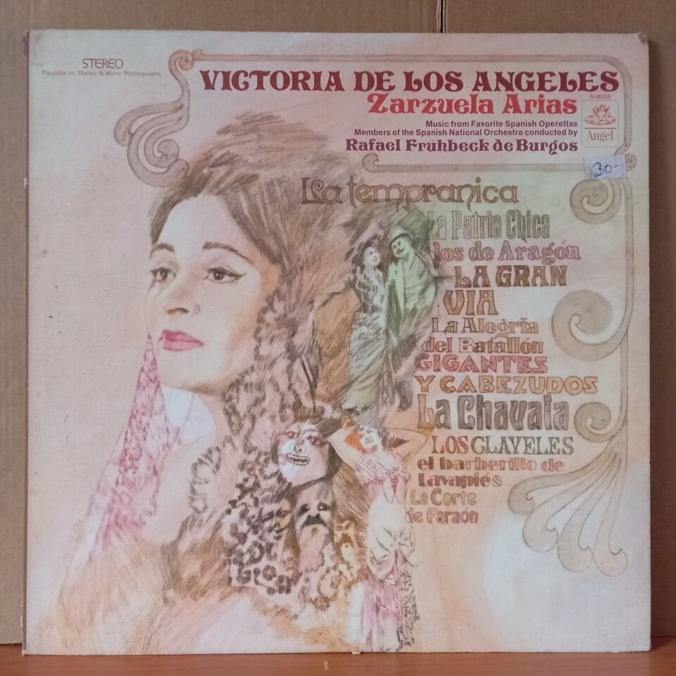 VICTORIA DE LOS ANGELES - ZARZUELA ARIAS / MEMBERS OF THE SPANISH NATIONAL ORCHESTRA, RAFAEL FRÜHBECK DE BURGOS (1968) - LP 2.EL PLAK