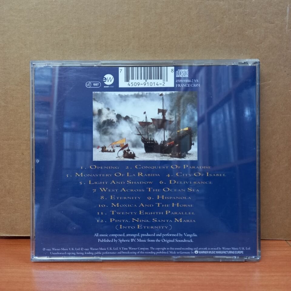 VANGELIS - 1492 / CONQUEST OF PARADISE (1992) - CD 2. EL