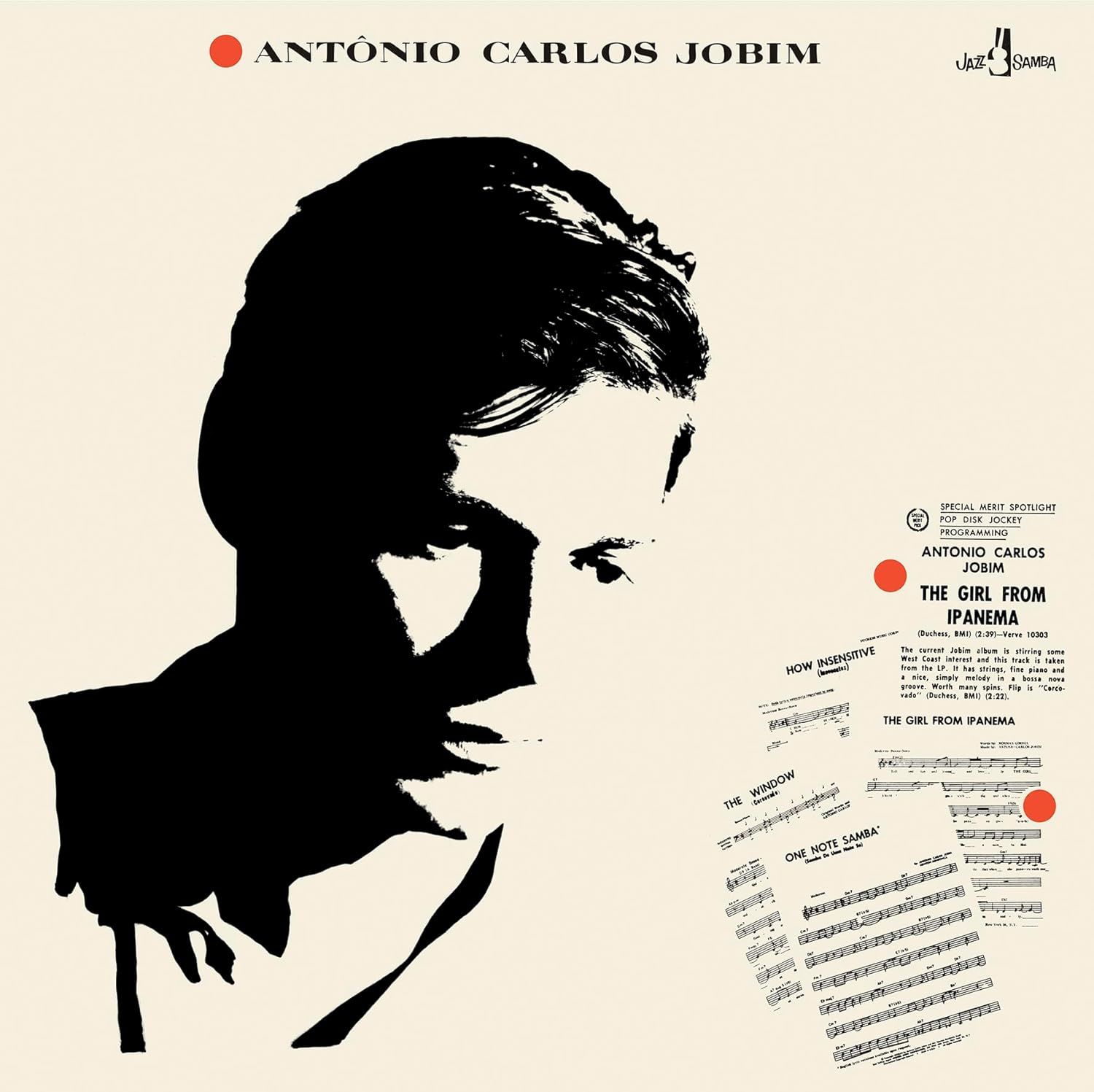 ANTONIO CARLOS JOBIM - SAME TITLE / GIRL FROM IPANEMA (1963) - LP 180GR 2024 EDITION SIFIR PLAK