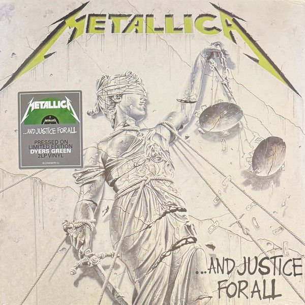 METALLICA - AND JUSTICE FOR ALL (1988) / KAPAK ÇOK HAFİF DEFOLU - 2LP 2024 GREEN COLOURED EDITION SIFIR PLAK