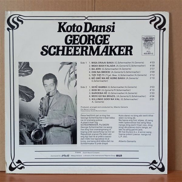 GEORGE SCHEERMAKER – KOTO DANSI (1976) - LP 2.EL PLAK