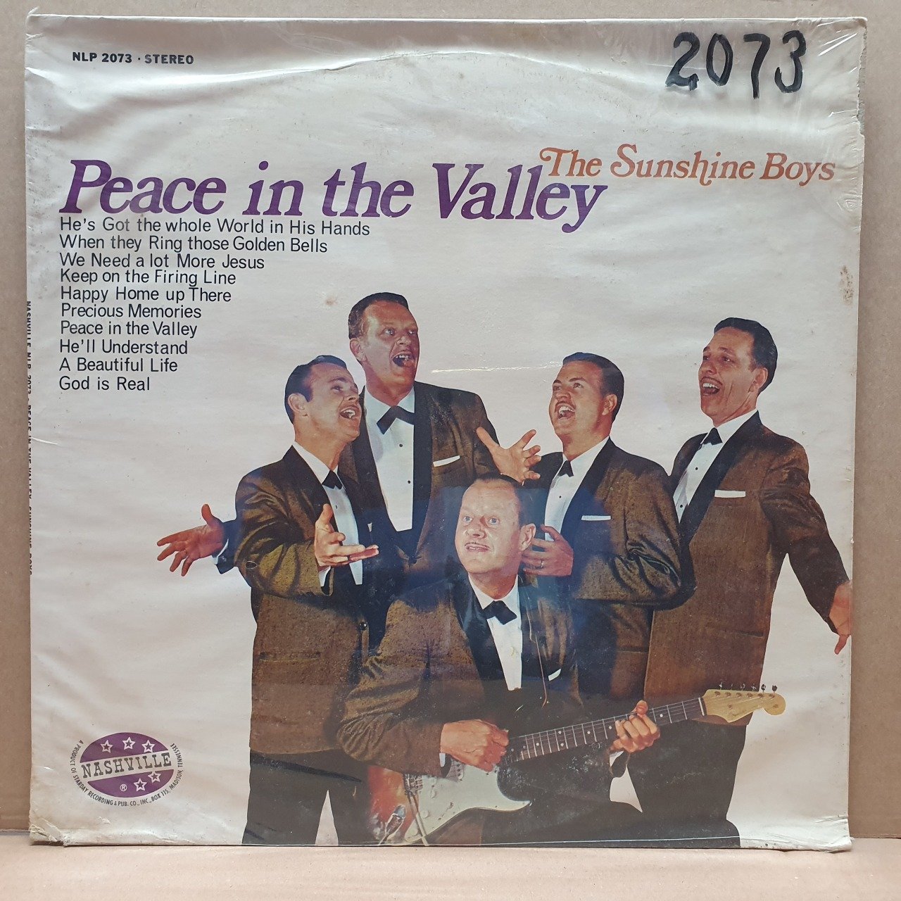 THE SUNSHINE BOYS - PEACE IN THE VALLEY (1969) - LP DÖNEM BASKISI SIFIR PLAK