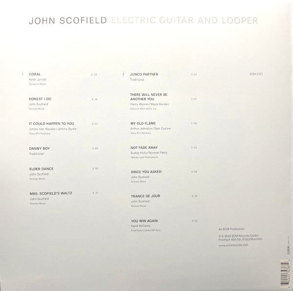 JOHN SCOFIELD - same title (2022) - LP ECM RECORDS SIFIR PLAK