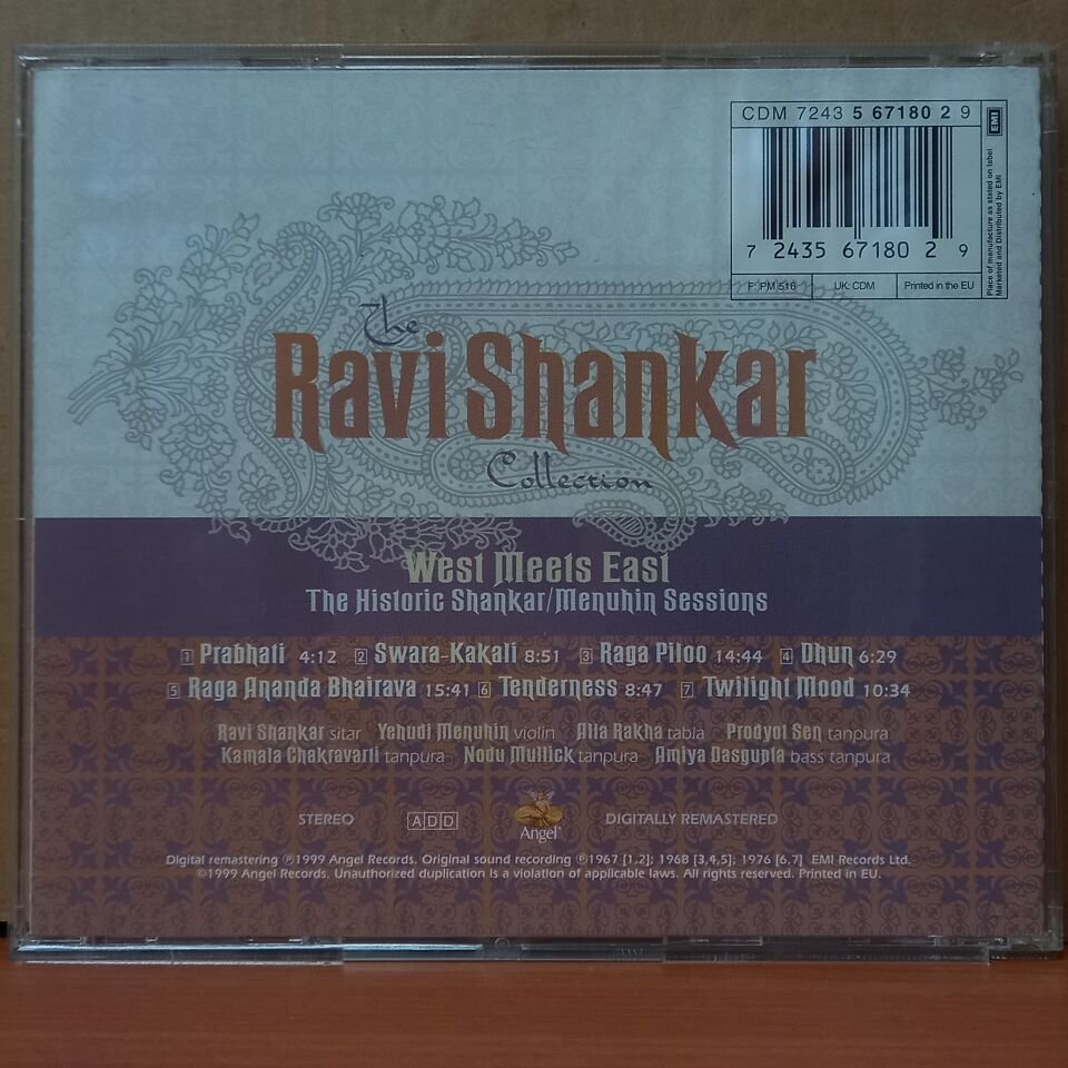 RAVI SHANKAR & YEHUDI MENUHIN – WEST MEETS EAST: THE HISTORIC SHANKAR/MENUHIN SESSIONS (1999) - CD 2.EL