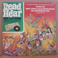 READ N HEAR, BOOK AND RECORD, PETER PAN, SNOW WHITE, GINGERBREAD MAN - LP PLAK 2.EL