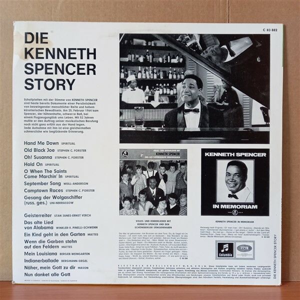 KENNETH SPENCER – DIE KENNETH SPENCER STORY - LP 2.EL PLAK
