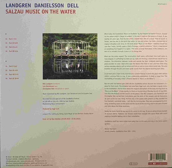 NILS LANDGREN & DANIELSSON & DELL – SALZAU MUSIC ON THE WATER (2006) - LP ACT MUSIC 2023 SIFIR PLAK