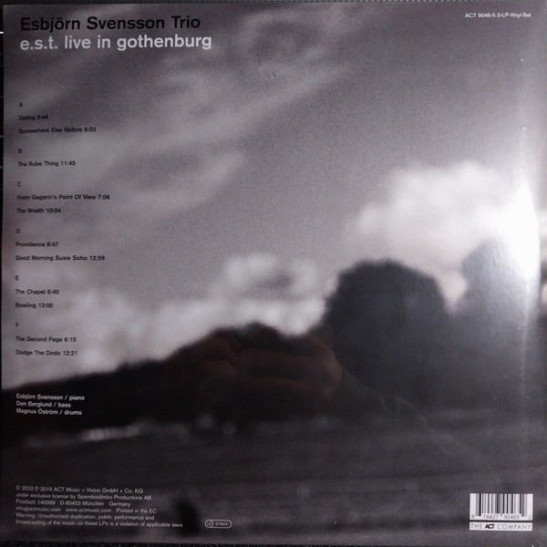 ESBJÖRN SVENSSON TRIO E.S.T. – LIVE IN GOTHENBURG (2000) - 3LP ACT MUSIC 180GR 2023 EDITION COLOURED VINYL SIFIR PLAK