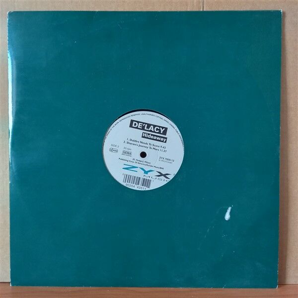 DE'LACY – HIDEAWAY (1995) - 12'' 33RPM MAXI SINGLE 2.EL PLAK