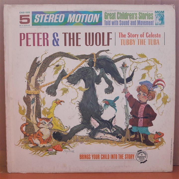 PETER & THE WOLF - TUBBY THE TUBA - LP PLAK 2.EL